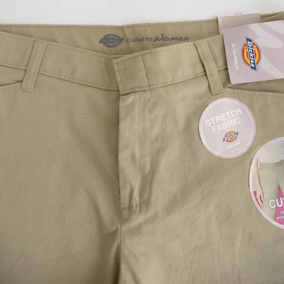 Dickies Beige Curvy Style Stretch Twill Pants Size 12R NWT - Picture 11 of 16